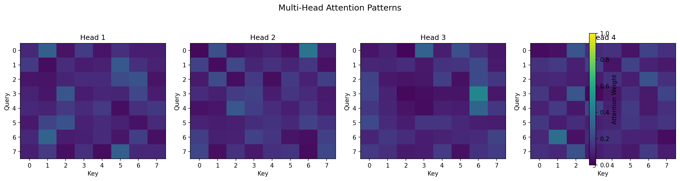 Multi-head attention patterns